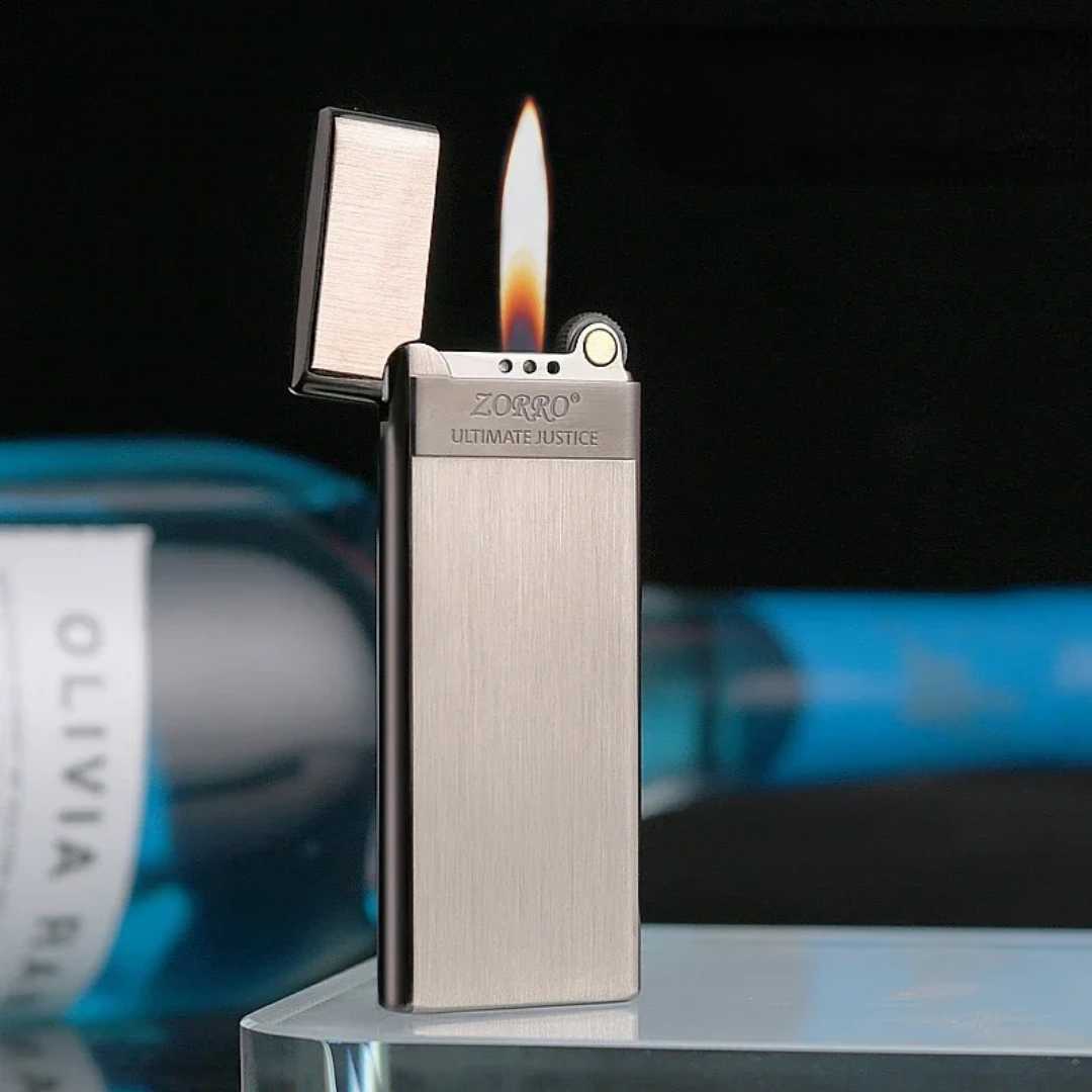High,Quality,Metal,Thinner,Retro,Grinding,Wheel,Open,Flame,Cigarette,Lighter