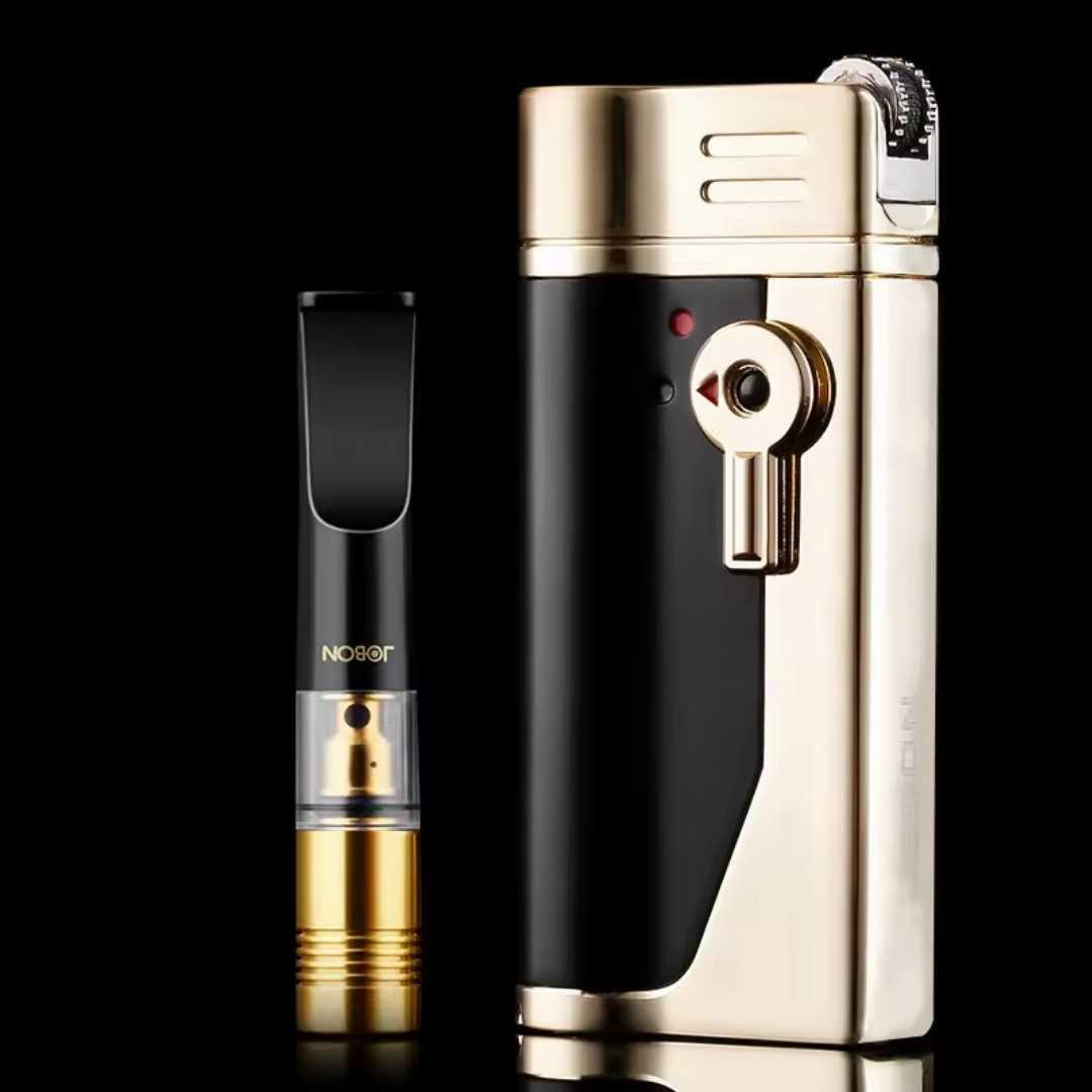 Refillable,Metal,Grinding,Wheel,Flint,Lighter,With,Cigarette,Filter